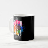 Earth Without Art Just Ehのアーティスト絵を描先生 コーヒーマグカップ (正面左)
