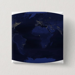 EarthïÂの¿ Âの½ sは夜ライトを人間発生させました 缶バッジ