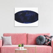 EarthAnはマジで人間が生成した1/2sの夜間照明 キャンバスプリント (インサイチュ (リビング))