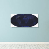 EarthAnはマジで人間が生成した1/2sの夜間照明 キャンバスプリント (インサイチュ (ウッドフロア))