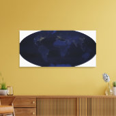 EarthAnはマジで人間が生成した1/2sの夜間照明 キャンバスプリント (インサイチュ (リビング))