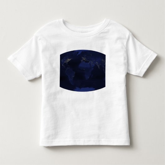 EarthAnはマジで人間が生成した1/2sの夜間照明 トドラーTシャツ (正面)