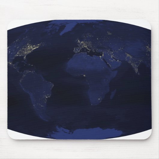 EarthAnはマジで人間が生成した1/2sの夜間照明 マウスパッド (正面)