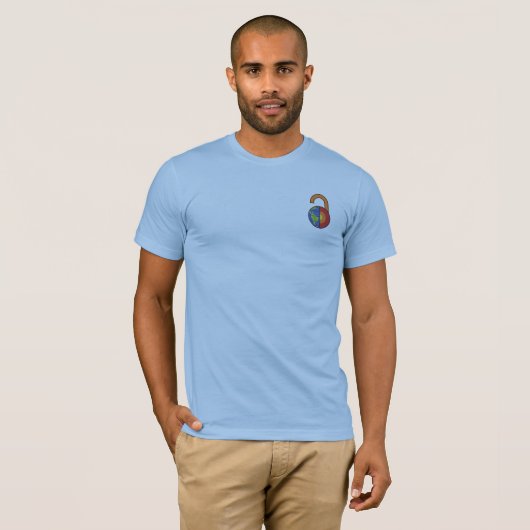 EarthArXiv淡青色T Tシャツ (正面フル)