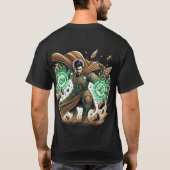 Earthbound Guardian – スーパーヒーローTシャツ Tシャツ (裏面)