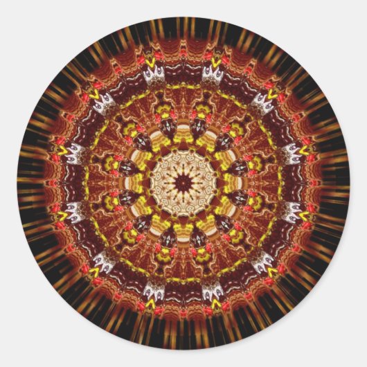 EarthBurstステッカー ラウンドシール (正面)