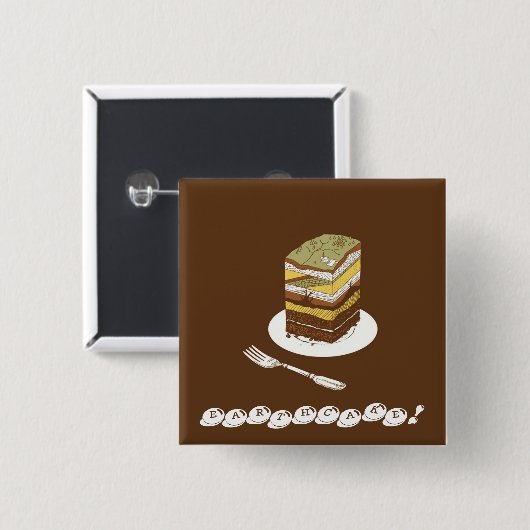 EARTHCAKE! 缶バッジ (正面&裏面)