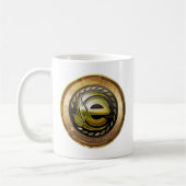 Earthcoinのロゴ コーヒーマグカップ (左)