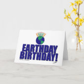 Earthdayの誕生日 カード (黄色い花)