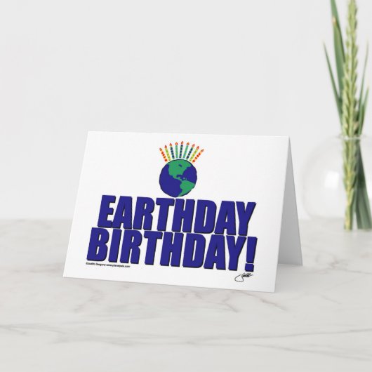 Earthdayの誕生日 カード (正面)