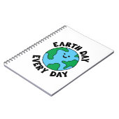 EarthDay Everyday EcoffriendlyアイコンHappy Earth Cli ノートブック (左側)
