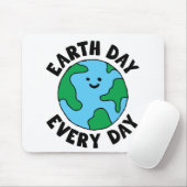 EarthDay Everyday EcoffriendlyアイコンHappy Earth Cli マウスパッド (マウス)