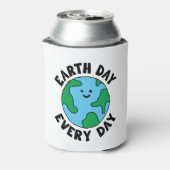 EarthDay Everyday EcoffriendlyアイコンHappy Earth Cli 缶クーラー (缶裏面)
