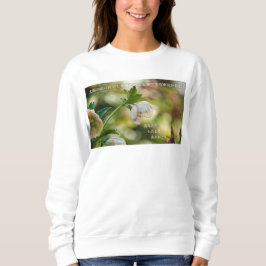 Earthlight and Healing Japanese Flowers and Poetry スウェットシャツ