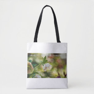 Earthlight and Healing Japanese Flowers and Poetry トートバッグ