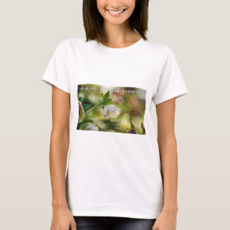Earthlight and Healing Japanese Flowers and Poetry Tシャツ