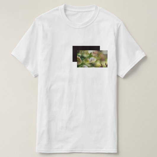 Earthlight and Healing Japanese Flowers and Poetry Tシャツ (デザイン正面)