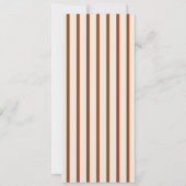 Earthly Chic Terracotta Wedding Menu Card 招待状 (裏面)