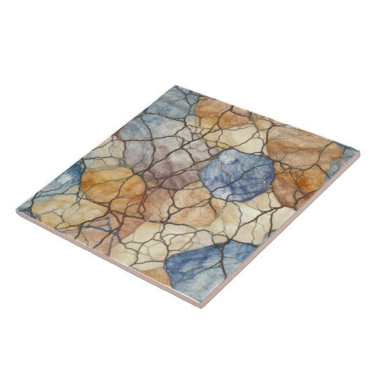 Earthly Tone Marble Pattern タイル (側面)