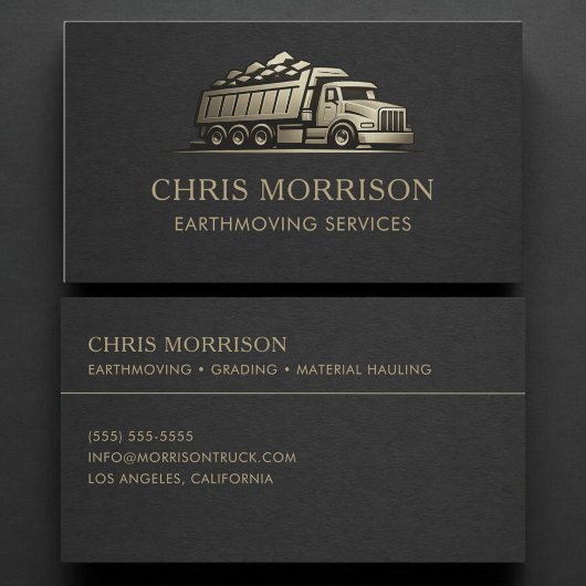 Earthmoving Services Professional 名刺