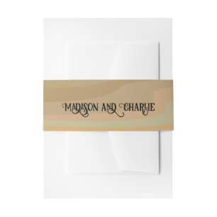 Earthoneレトロスワシンプルーズ結婚ズ 招待状ベリーバンド