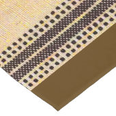 Earthone幾何コンテンポラリーブロックテーブルのルーン ショートテーブルランナー (コーナー)