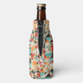 Earthone幾何学的パターン ボトルクーラー (ボトル裏面)