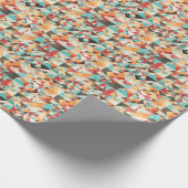 Earthone幾何学的パターン ラッピングペーパー (角)