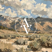 Earthone Landscape 絵画'素朴 Mountain Art ポスター