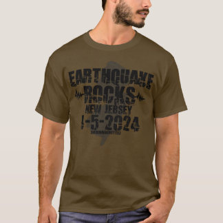 Earthquake Rocks New Jersey 2024ブラック Tシャツ