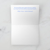 Earthrise:引用文付き – アポロ8号撮影 カード (内部)