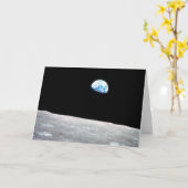 Earthrise -月の見通し カード (黄色い花)