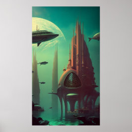 Earthrise Serenade - (42x24in Extra Long) ポスター