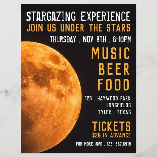 Earth's Blood Moon, Planetarium Event Advertising チラシ (正面)