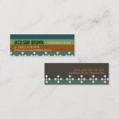 EarthStripesの小企業カード スキニー名刺 (正面/裏面)