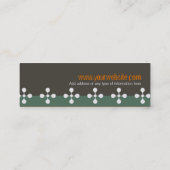 EarthStripesの小企業カード スキニー名刺 (裏面)