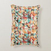 Earthtoneの幾何学的なパターン アクセントクッション (裏面(縦))