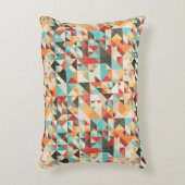 Earthtoneの幾何学的なパターン アクセントクッション (正面(垂直))