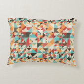 Earthtoneの幾何学的なパターン アクセントクッション (裏面)