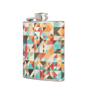 Earthtoneの幾何学的なパターン フラスク (左)