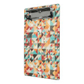 Earthtoneの幾何学的なパターン ミニクリップボード (アングル2)