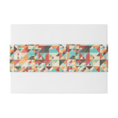 Earthtoneの幾何学的なパターン 招待状ベリーバンド (裏面例)