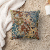 Earthtoneの渦巻 クッション (ブランケット)