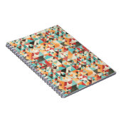 Earthtone幾何パターン ノートブック (右側)