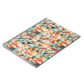 Earthtone幾何パターン ノートブック (左側)