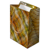 Earthtone Faux Snakeskin Gift Bag ミディアムペーパーバッグ (裏面アングル)