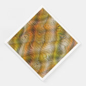 Earthtone Faux Snakeskin Paper Party Napkins (コーナー)