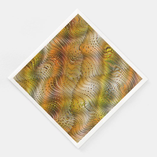 Earthtone Faux Snakeskin Paper Party Napkins (コーナー)