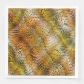 Earthtone Faux Snakeskin Paper Party Napkins (正面)