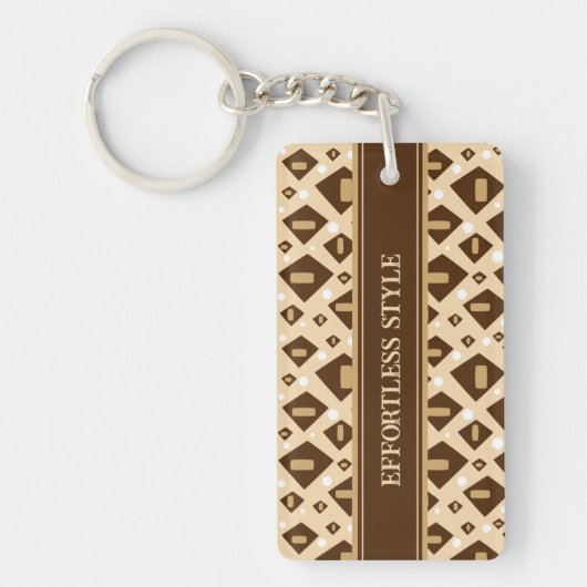 Earthtone Geometry キーホルダー (正面)